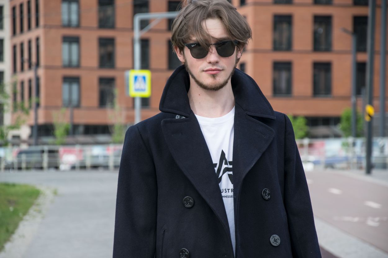 Бушлат морской армейский KERSEY PEACOAT black б/у США фото 2 Бушлат морской армейский KERSEY PEACOAT black б/у США фото 2