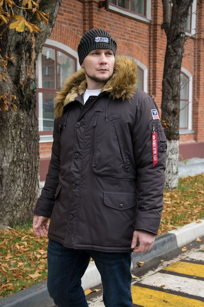 Аляска ALPHA INDUSTRIES POLAR vintage brown