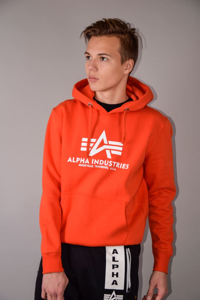 Толстовка ALPHA INDUSTRIES BASIC HOODY atomic red фото 2