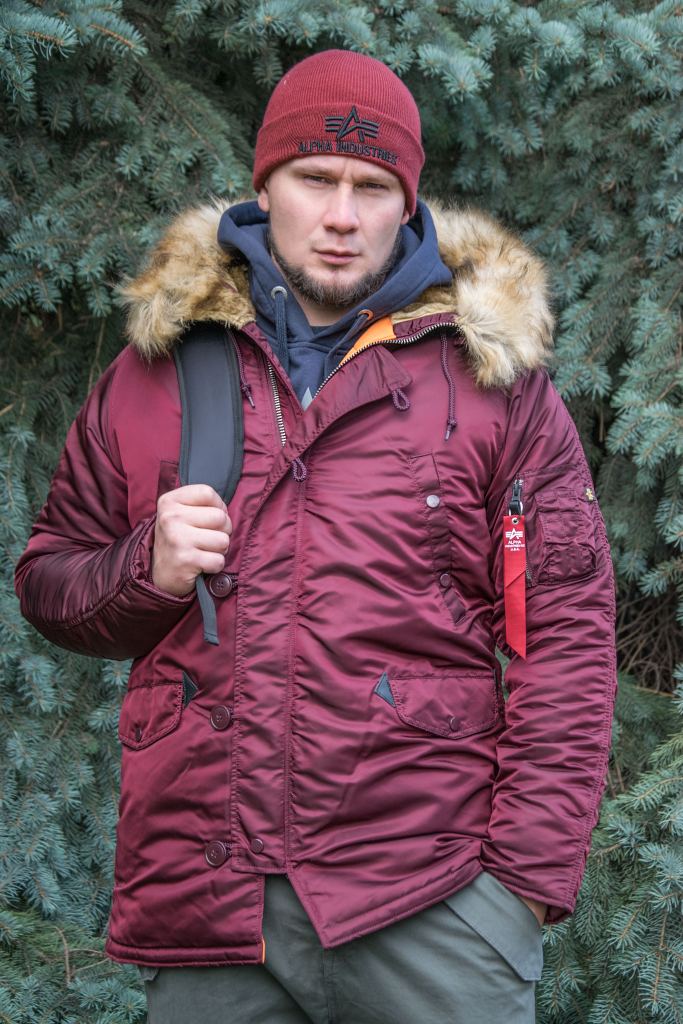 Аляска ALPHA INDUSTRIES VF-59 N-3B deep maroon