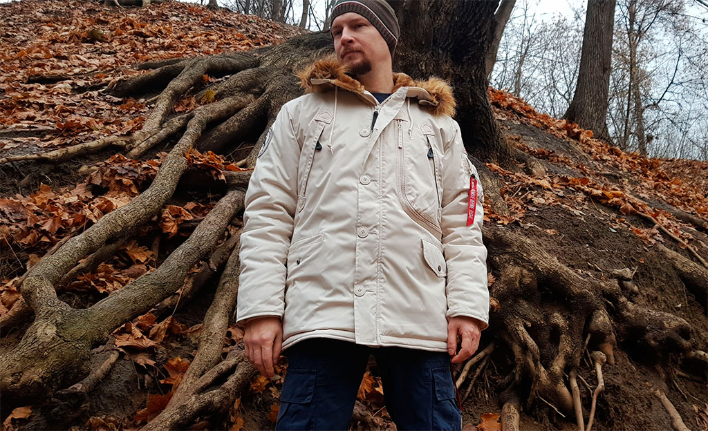 Аляска мужская ALPHA INDUSTRIES POLAR WHITE OFF