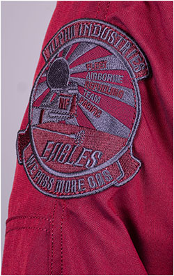 Женская аляска ALPHA INDUSTRIES EXPLORER натур. мех burgundy