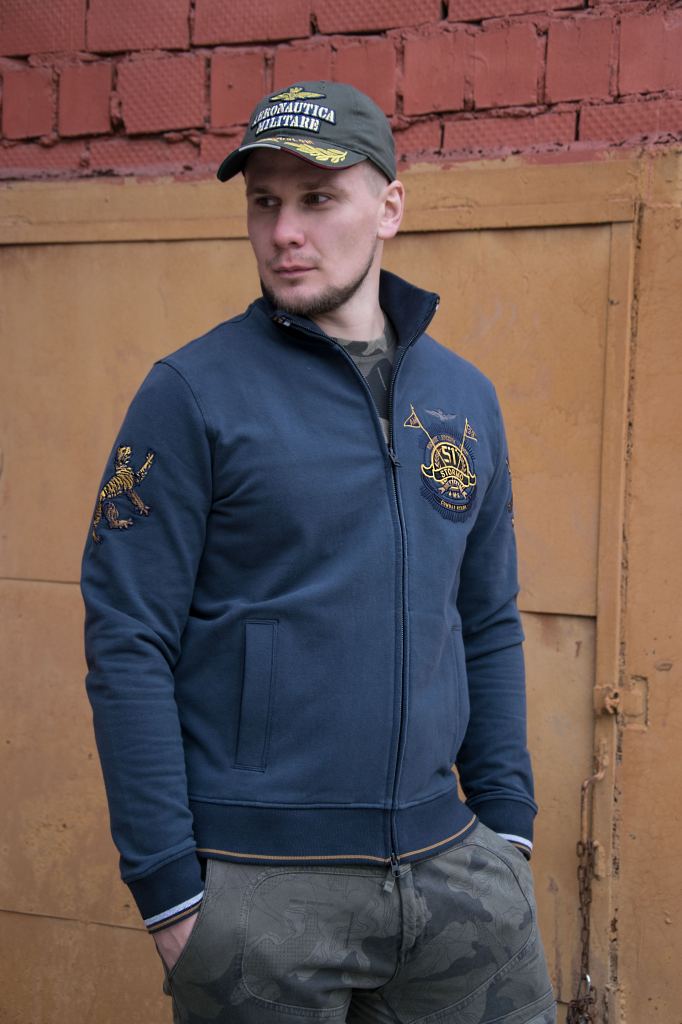 Толстовка AERONAUTICA MILITARE FW 20/21/TR blue navy (FE 1525)