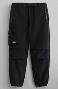 Брюки-карго парашюты ALPHA INDUSTRIES UTILITY JOGGER FW 23/24 утеплённые black