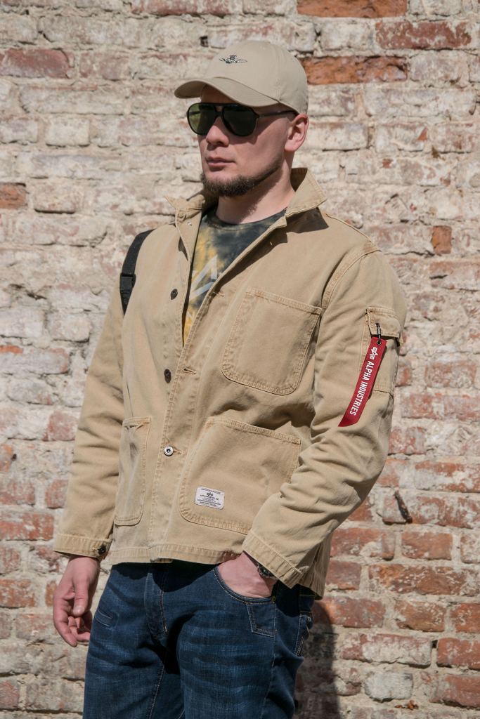 Ветровка ALPHA INDUSTRIES UTILITY CHORE COAT N3 SS22 vintage khaki фото 2