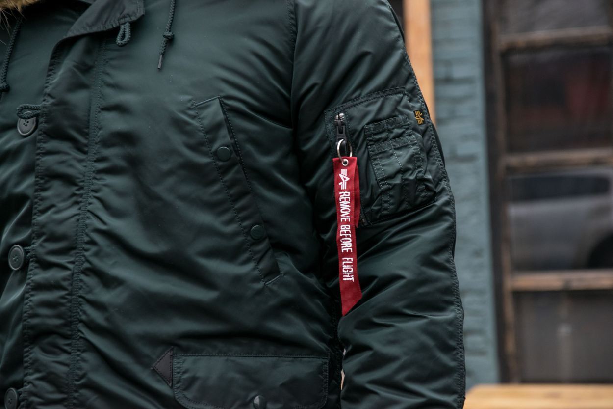 Аляска ALPHA INDUSTRIES VF 59 N-3B натур. мех dark petrol