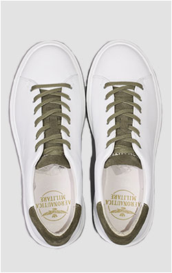 Женские сникеры AERONAUTICA MILITARE SS 23 m/PT off white (SC 248)