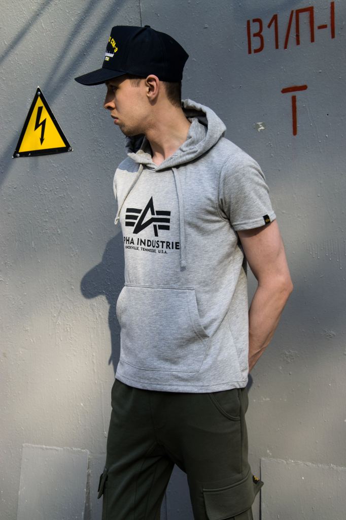 Капюшон футболки ALPHA INDUSTRIES BASIC T Hooded