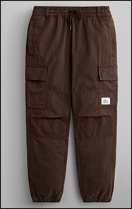 Брюки джоггеры ALPHA INDUSTRIES COTTON JOGGER FW 23/24 chocolate