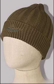 Шапка вязаная AERONAUTICA MILITARE FW 23/24/CN off green (CU 048)