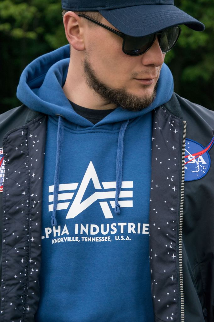 Синяя ветровка Nasa Alpha Industries