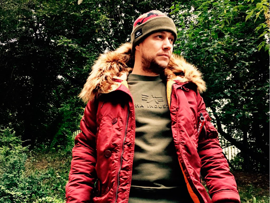 Аляска мужская ALPHA INDUSTRIES VF 59 N-3B BURGUNDY