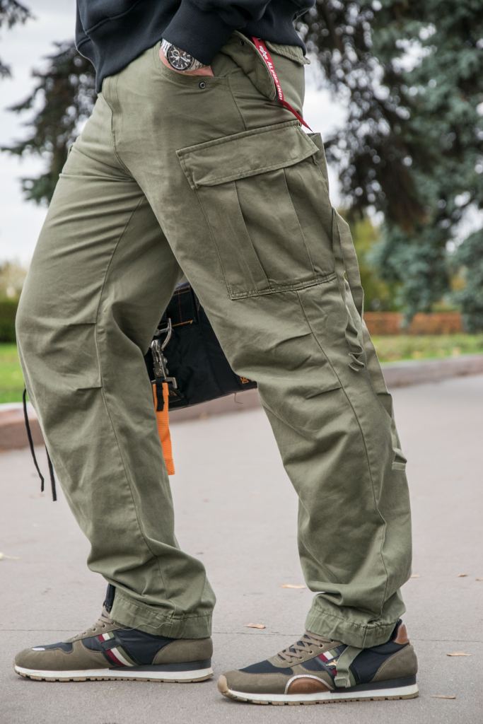 Брюки-карго ALPHA INDUSTRIES M-65 PANT dark olive