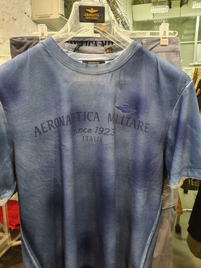 Новая мужская футболка Aeronautica Militare SS23