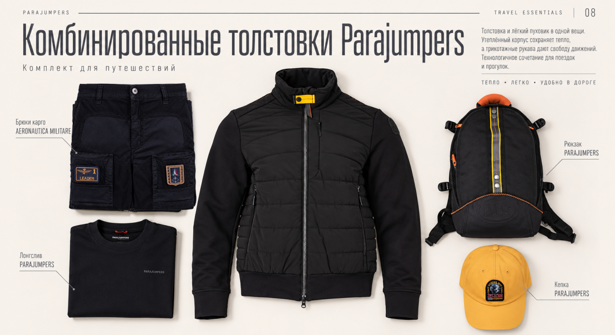 Инфографика: гайд по мужским толстовкам, свитшотам и олимпийкам — комбинированные толстовки Parajumpers Инфографика: гайд по мужским толстовкам, свитшотам и олимпийкам — комбинированные толстовки Parajumpers