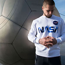 Свитшот ALPHA INDUSTRIES NASA reflective white/blue 5 740 руб