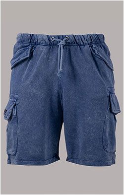 Шорты трикотажные ALPHA INDUSTRIES TERRY DYED SHORT SS 25 m rep. blue