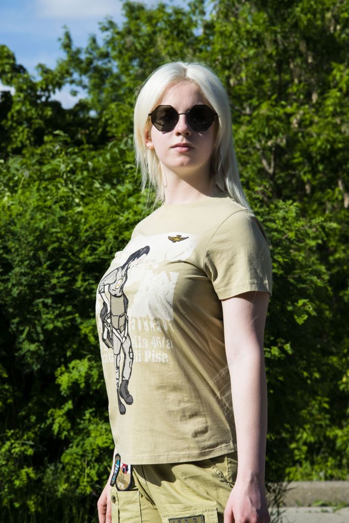 Женская брендовая футболка Аэронавтика