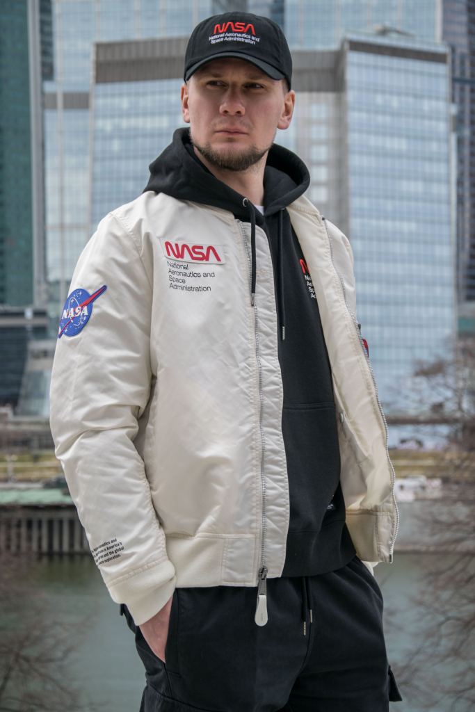ALPHA INDUSTRIES NASA GEN II FLIGHT JACKET L 2B SS 23 m off white