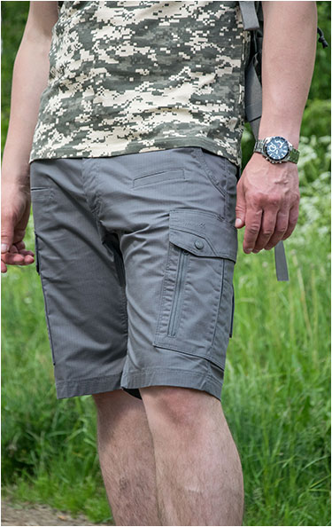Шорты Pentagon RANGER 2.0 хлопок35%/полиэстр65% Rip-Stop grey wolf 05007-2.0-SH
