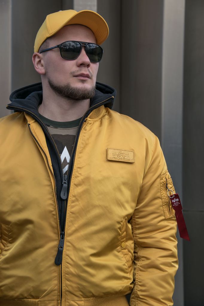 Куртка-бомбер ALPHA INDUSTRIES D-Tec MA-1 wheat фото 2