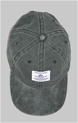 Бейсболка ALPHA INDUSTRIES BATTLEWASH CAP SS 24 dark green