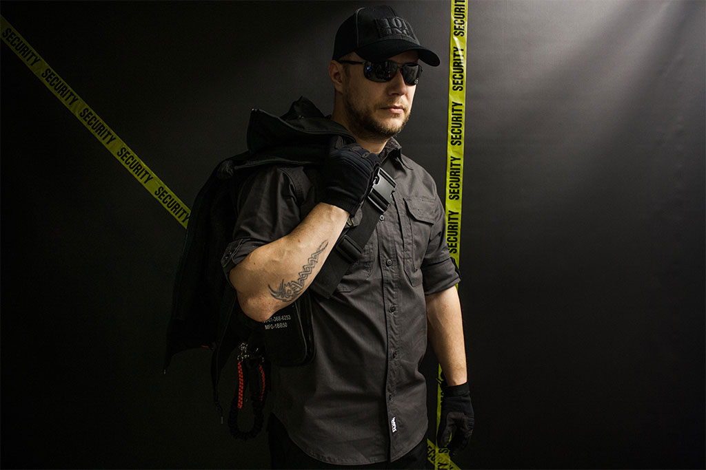 тактическая одежда, черная тактическая рубашка Max Fuchs