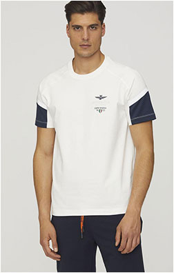 Футболка AERONAUTICA MILITARE SS 24/TR off white (TS 2206)