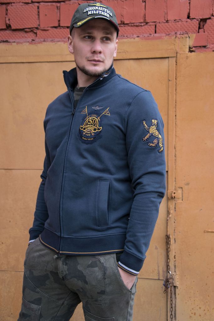 Толстовка AERONAUTICA MILITARE FW 20/21/TR blue navy (FE 1525)