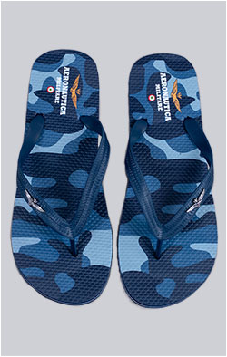 Шлёпанцы AERONAUTICA MILITARE (SC 0243) SS 26/CN camouflage blue