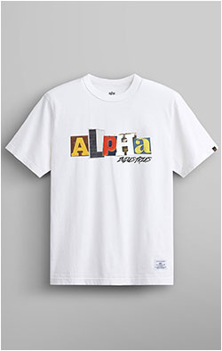 Футболка ALPHA INDUSTRIES ALPHA RANSOM TEE SS 24 white