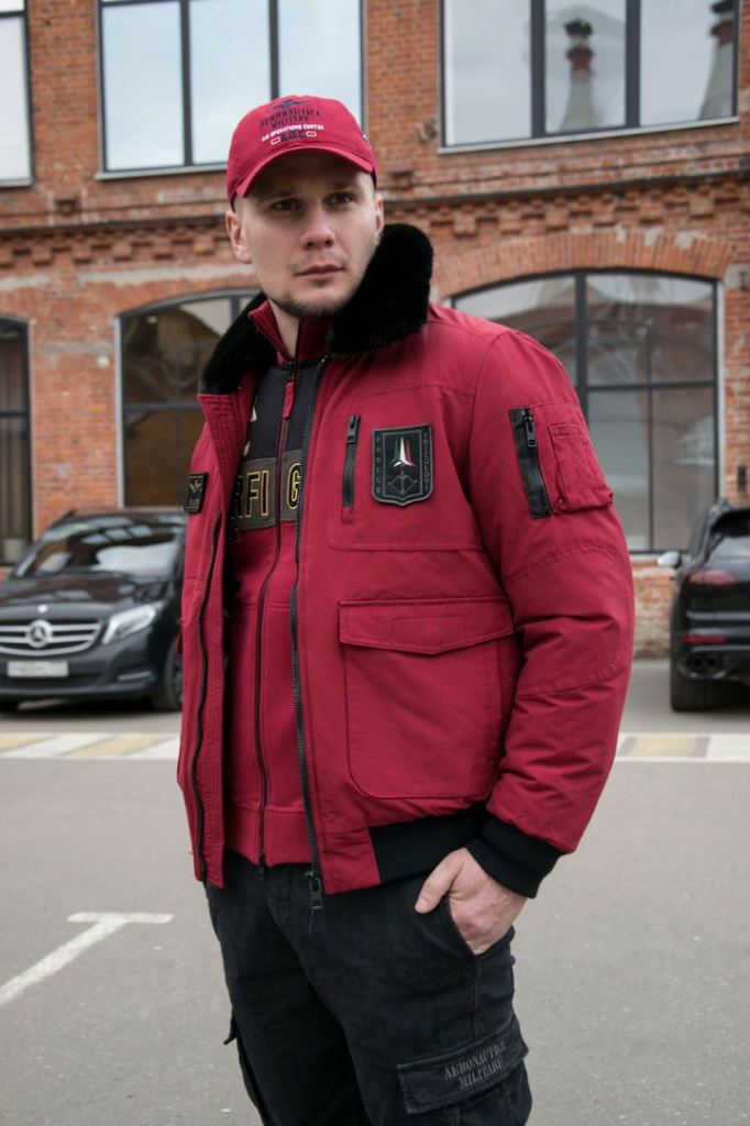 Толстовка AERONAUTICA MILITARE FW 20/21/TR rosso/black/verde scuro (FE 1524)