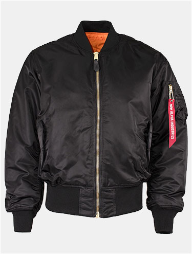 Бомбер ALPHA INDUSTRIES MA-1 original fit SS 26 black