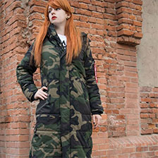 Куртка-парка ALPHA INDUSTRIES жен. SIERRA PRIMALOFT dark woodland camo 24 900 руб