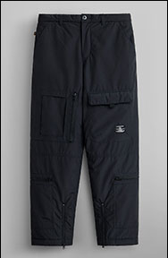 Брюки-карго парашюты ALPHA INDUSTRIES RAF GROUNDCREW MOD PANT утеплённые FW 23/24 black