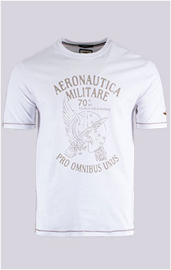 Футболка AERONAUTICA MILITARE SS 26/BD off white (TS 2542)