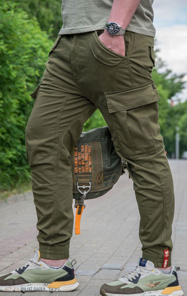 Брюки-карго ALPHA INDUSTRIES AIRMAN dark olive