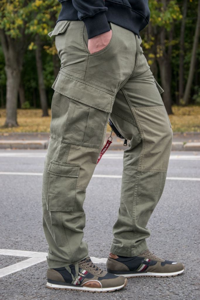 Брюки-карго ALPHA INDUSTRIES ACU PANT dark olive фото 1