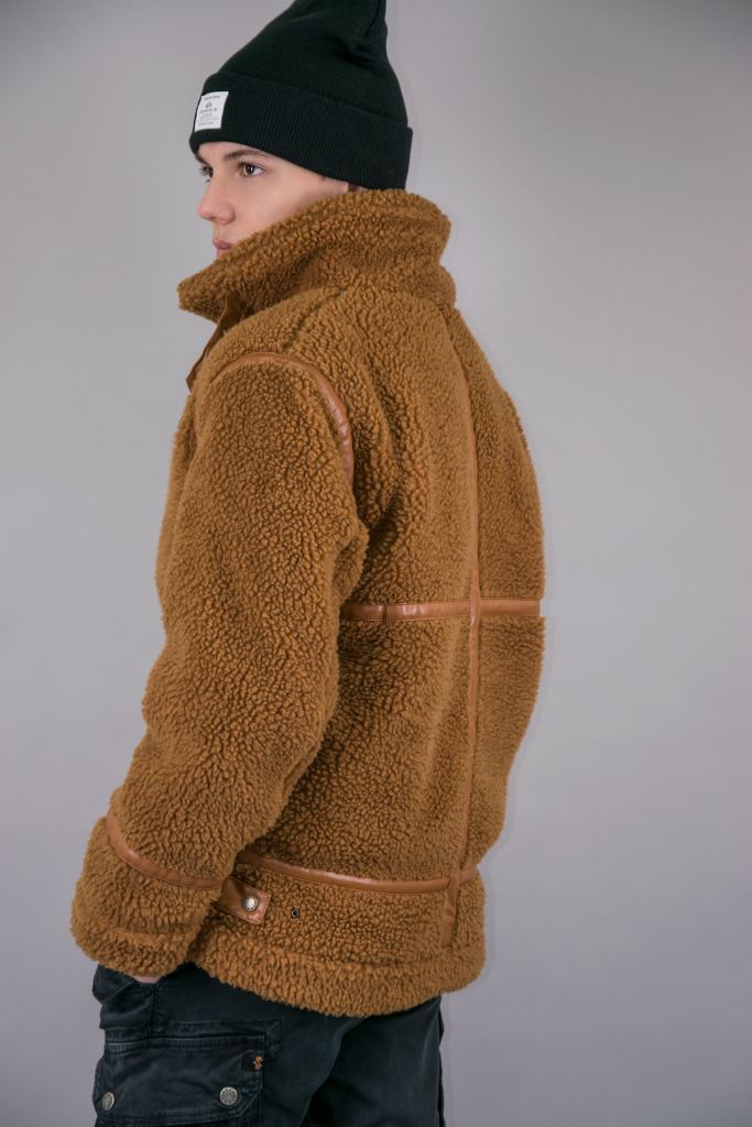 Куртка-пилот ALPHA INDUSTRIES B3 TEDDY camel фото 3