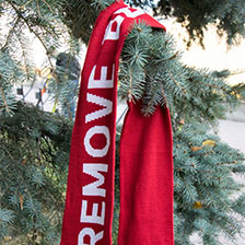 Шарф ALPHA INDUSTRIES REMOVE BEFORE FLIGHT red 1 900 руб