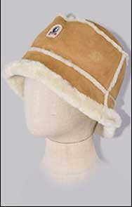 Женская панама PARAJUMPERS SHEARLING BUCKET HAT овчина FW 23/24 camel
