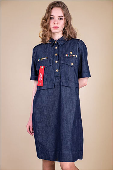 Женское платье AERONAUTICA MILITARE SS 26/AL lavaggio rinse (VE 0112)