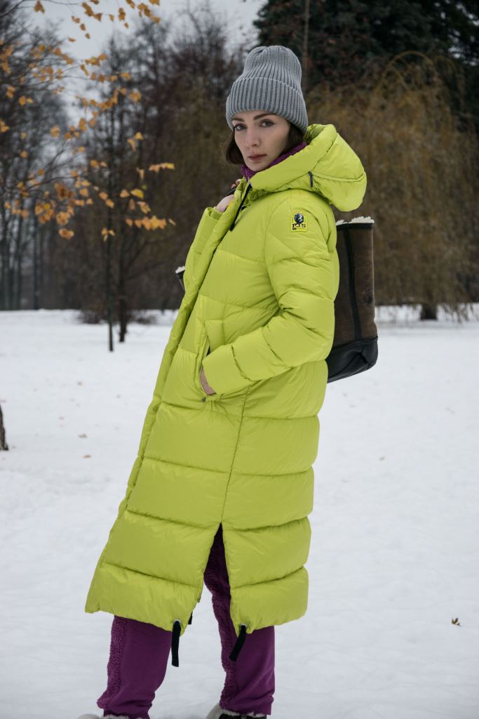 Женское пальто пуховое PARAJUMPERS MUMMY FW 22-23 citronelle