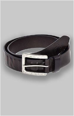 Ремень ALPHA INDUSTRIES 3D BELT кожа black