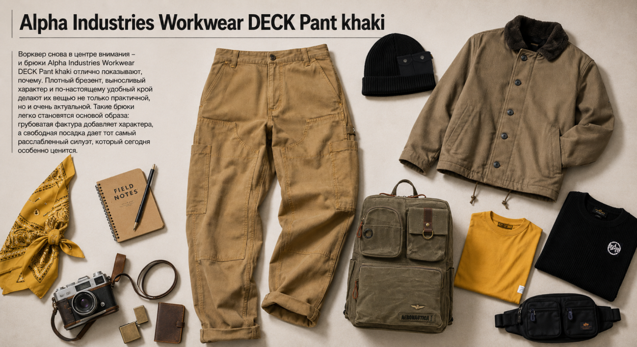 Инфографика по новым ворквер брюкам Альфа DECK Pant - с чем носить новые мужские брюки Alpha Industries DECK Pant Инфографика по новым ворквер брюкам Альфа DECK Pant - с чем носить новые мужские брюки Alpha Industries DECK Pant