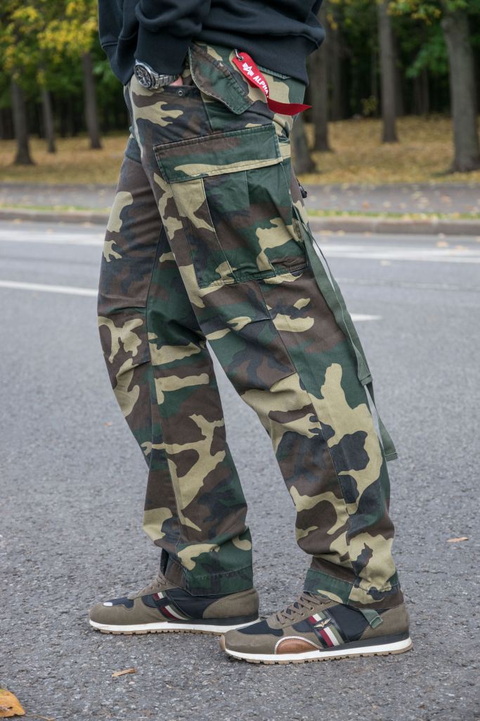 Брюки-карго ALPHA INDUSTRIES M-65 PANT camo woodland