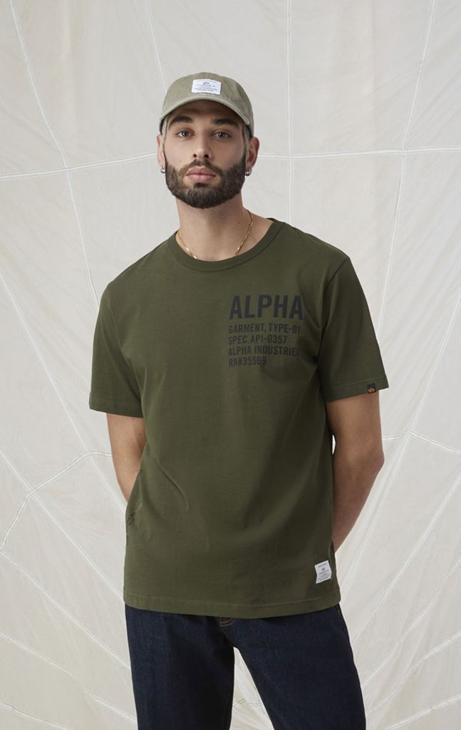 Футболка ALPHA GRAPHIC TEE OLIVE фото 1