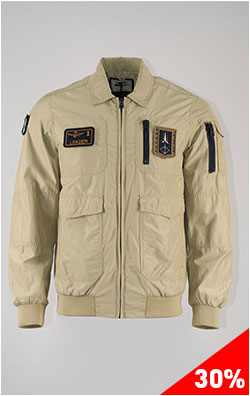 Ветровка-бомбер AERONAUTICA MILITARE SS 25 m/BD antelope beige (AB 2071)