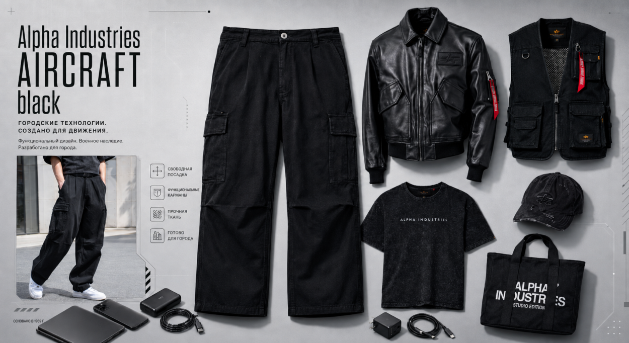 Инфографика про новые городские брюки Alpha Industries Aircraft black - с чем носить новые урбанистичные брюки Альфа Aircraft Инфографика про новые городские брюки Alpha Industries Aircraft black - с чем носить новые урбанистичные брюки Альфа Aircraft