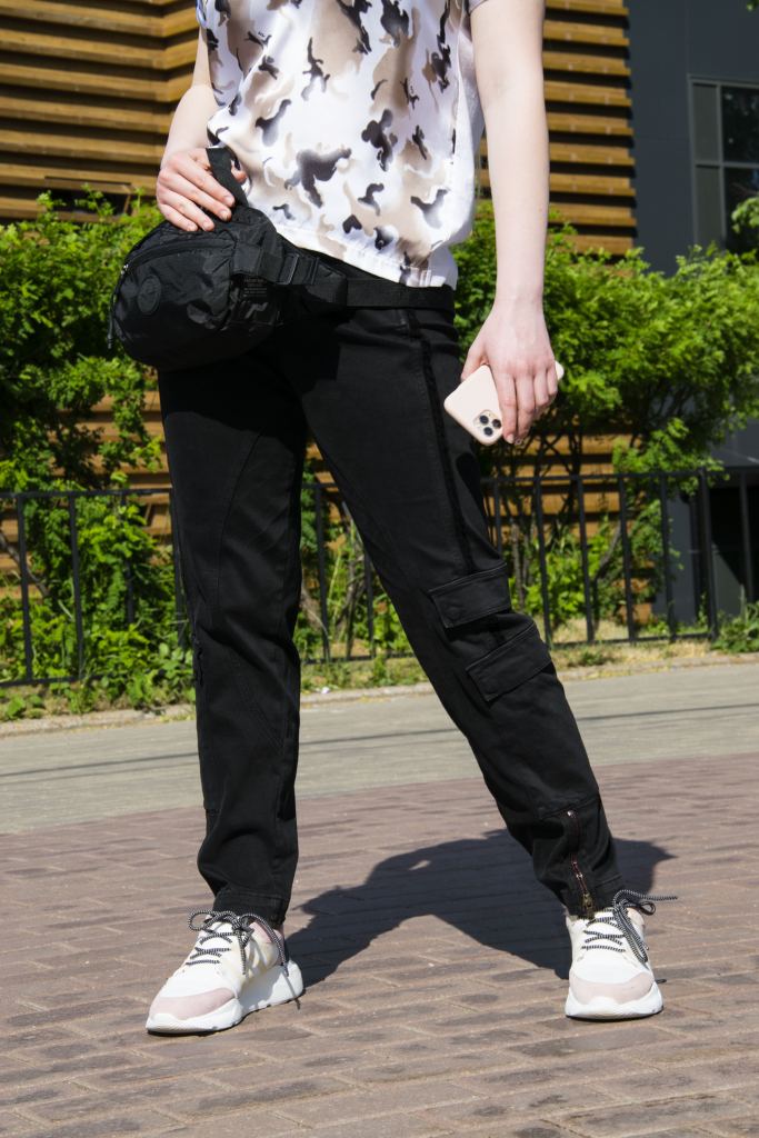 Чёрные женские брюки AERONAUTICA MILITARE
